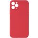 Силиконовый чехол Candy Full Camera для Apple iPhone 11 Pro Max (6.5") Красный / Camellia
