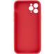 Силиконовый чехол Candy Full Camera для Apple iPhone 11 Pro Max (6.5") Красный / Camellia фото 2