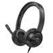 Накладные наушники Hoco W112 Pures (3.5mm/1.8m) Black фото 1