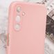 Силиконовый чехол Candy Full Camera для Samsung Galaxy A24 4G Розовый / Pink Sand фото 5