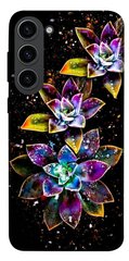 Чехол itsPrint Flowers on black для Samsung Galaxy S23