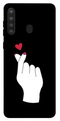 Чехол itsPrint Сердце в руке для Samsung Galaxy A21