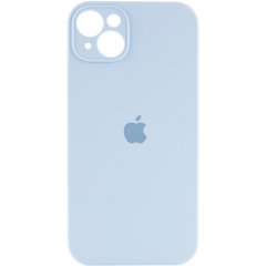 Чехол Silicone Case Full Camera Protective (AA) для Apple iPhone 14 (6.1") Голубой / Sweet Blue