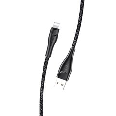 Дата кабель Usams US-SJ394 U41 Lightning Braided Data and Charging Cable 2m Чорний