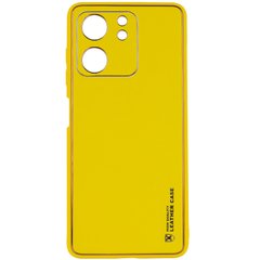 Шкіряний чохол Xshield для Xiaomi Redmi 13C / Poco C65 Жовтий / Yellow