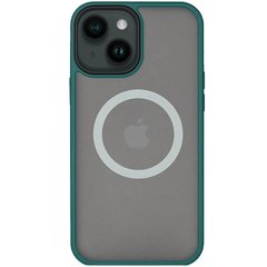 TPU+PC чохол Metal Buttons with MagSafe для Apple iPhone 13 (6.1") Зелений