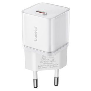 МЗП Baseus GaN5S OS 1C 20W (P10162503) Moon White
