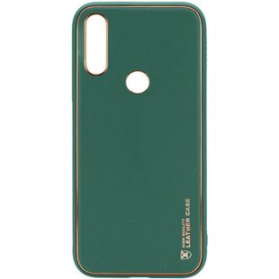 Кожаный чехол Xshield для Xiaomi Redmi Note 7 / Note 7 Pro / Note 7s Зеленый / Army green