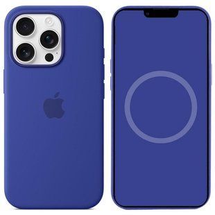 Чехол Silicone case (AAA) with Magsafe and Animation для Apple iPhone 16 Pro (6.3") Ultramarine