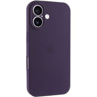 Чехол Silicone Case Full Camera Protective (AA) для Apple iPhone 16 (6.1") Фиолетовый / Elderberry