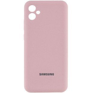 Чохол Silicone Cover Lakshmi Full Camera (AA) with logo для Samsung Galaxy A06 Рожевий / Pink Sand
