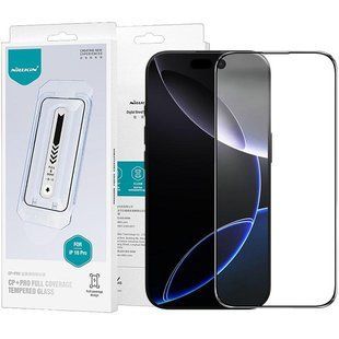 Уценка Защитное стекло Nillkin (CP+PRO) для Apple iPhone 16 Pro (6.3") (+ аппликатор) Вскрытая упаковка / Черный