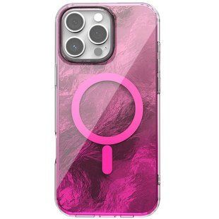 Чехол TPU Shiny Mountain (MagFit) для Apple iPhone 16 Pro (6.3") Pink