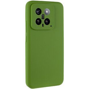Чехол Silicone Cover Ummi Lakshmi Full Camera (AA) для Xiaomi 14 Зеленый / Dark green