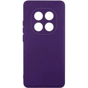Чехол TPU GETMAN Liquid Silk Full Camera для Xiaomi Redmi Note 14 Pro+ 5G Темно фиолетовый / Dark Purple