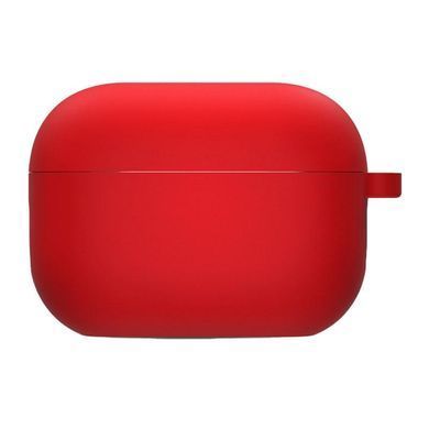 Уценка Силиконовый футляр с микрофиброй для наушников Airpods 3 Вскрытая упаковка / Красный / Red