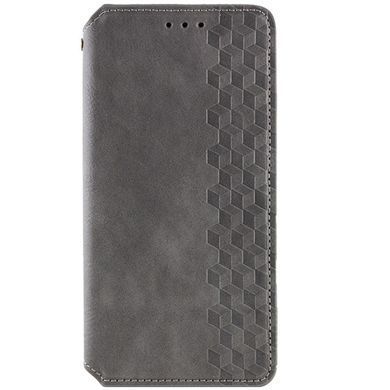Кожаный чехол-книжка GETMAN Cubic (PU) для Samsung Galaxy A55 Серый