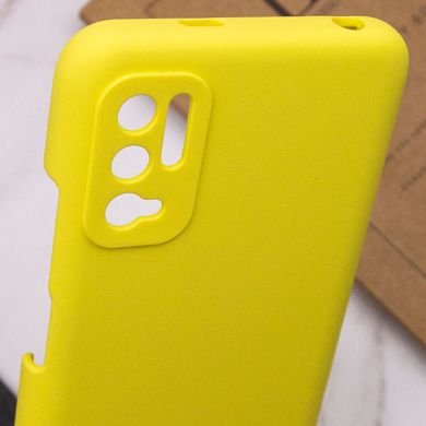 Чехол Silicone Cover Full Camera (AAA) для Xiaomi Redmi Note 10 5G / Poco M3 Pro Желтый / Bright Yellow