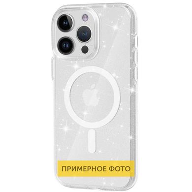 Чехол TPU Galaxy Sparkle (MagFit) для Apple iPhone 16 Pro Max (6.9") Clear+Glitter