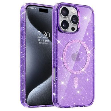 Чохол TPU Eclipse Sparkle Magnetic Fit для Apple iPhone 16 Pro Max (6.9") Purple