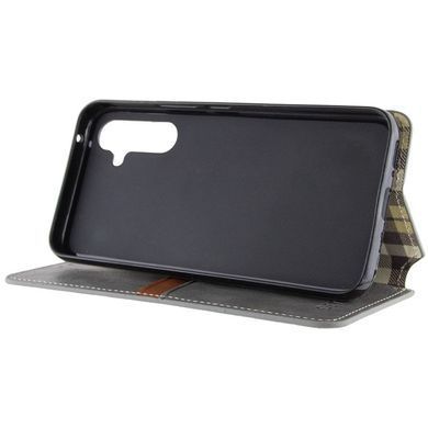 Кожаный чехол-книжка GETMAN Cubic (PU) для Samsung Galaxy A55 Серый
