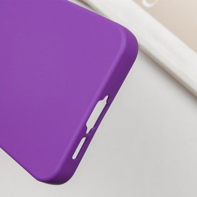 Чехол TPU GETMAN Liquid Silk Full Camera для Samsung Galaxy S24 FE Фиолетовый / Purple