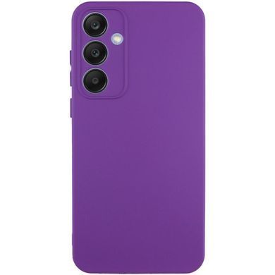 Чехол TPU GETMAN Liquid Silk Full Camera для Samsung Galaxy S24 FE Фиолетовый / Purple