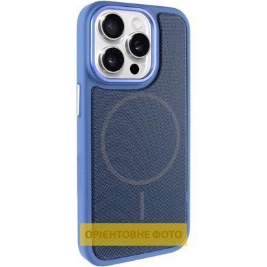 Уценка Чехол PC TechWoven Hybrid with MagSafe для Apple iPhone 15 (6.1") Поврежденная упаковка / Blue