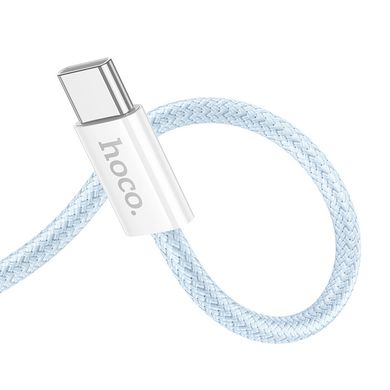 Дата кабель Hoco X104 Source 60W Type-C to Type-C (1m) Blue