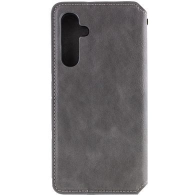 Кожаный чехол-книжка GETMAN Cubic (PU) для Samsung Galaxy A55 Серый