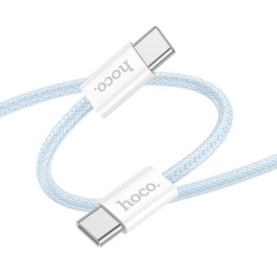 Дата кабель Hoco X104 Source 60W Type-C to Type-C (1m) Blue