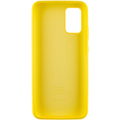 Чехол Silicone Cover Full Protective (AA) для Samsung Galaxy A02s Желтый / Yellow