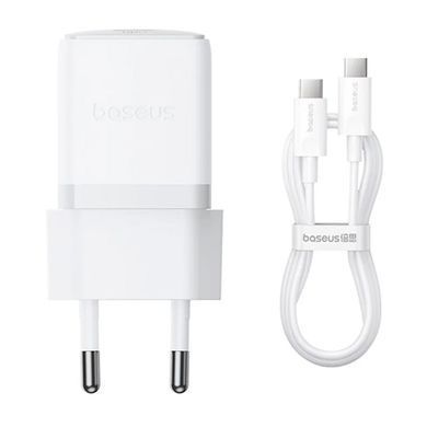 СЗУ Baseus Palm Fast Charger 30W (1USB-C) + кабель Type-C to Type-C (P10111605113-01) Moon White