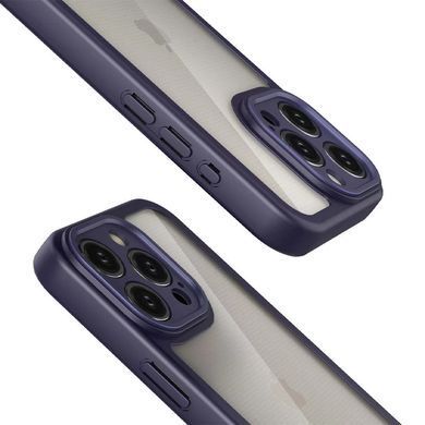 TPU чехол Transparent + Colour 1,5mm для Apple iPhone 16 Pro Max (6.9") Purple