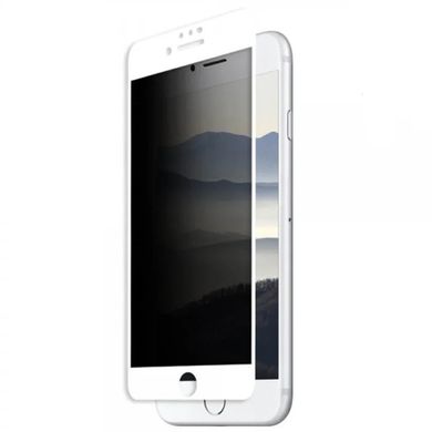 Захисне скло Privacy 5D (full glue) (тех.пак) для Apple iPhone 7 / 8 / SE (2020) (4.7") Білий
