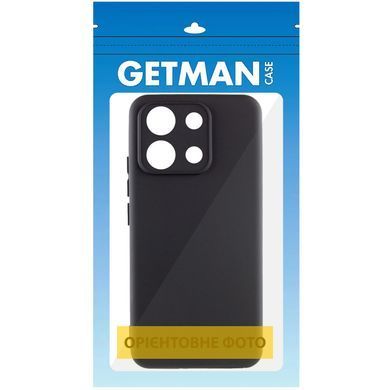 Чехол TPU GETMAN Liquid Silk Full Camera для Xiaomi Redmi A1+ / Poco C50 / A2+ Черный / Black