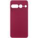 Чехол TPU GETMAN Liquid Silk Full Camera для Google Pixel 7 Pro Бордовый / Marsala