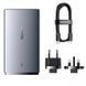 СЗУ Baseus GaN5 Pro Ultra-Slim PD65W+QC3.0 (1USB-A/1C) + кабель Type-C to Type-C (CCGP15011) Gray фото 6