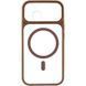 Чохол TPU+PC GETMAN Moon Clear with MagSafe для Apple iPhone 15 (6.1") Brown фото 2