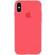 Чохол Silicone Case Full Protective (AA) для Apple iPhone XS Max (6.5") Кавуновий / Watermelon red