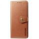 Кожаный чехол книжка GETMAN Gallant (PU) для Xiaomi Redmi 13C / Poco C65 Коричневый