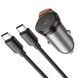 АЗУ Hoco NZ16 Rigorous PD30W (1USB-C) + кабель Type-C to Type-C Metal grey фото 6