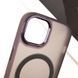 Чехол TPU+PC Lily with Magnetic Fit для Apple iPhone 14 (6.1") Dark Purple фото 5