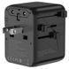 Мережевий універсальний перехідник WIWU UA010 Warrior GaN 45W + 2USB-A/3C Black фото 6