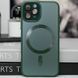 Чехол TPU+Glass Sapphire Midnight with Magnetic Fit для Apple iPhone 12 Pro Max (6.7") Зеленый / Forest green фото 3