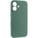 Чехол Silk Full Camera Protective (AA) NO LOGO для Apple iPhone 17 (6.3") Зеленый / Pine green