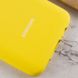 Чехол Silicone Cover Full Protective (AA) для Samsung Galaxy A02s Желтый / Yellow фото 5