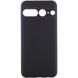 Чехол TPU GETMAN Liquid Silk Full Camera для Google Pixel 7 Pro Черный / Black фото 1