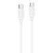 Дата кабель Hoco X115 Surpass Type-C to Type-C 60W (1m) White
