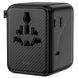 Мережевий універсальний перехідник WIWU UA010 Warrior GaN 45W + 2USB-A/3C Black фото 4